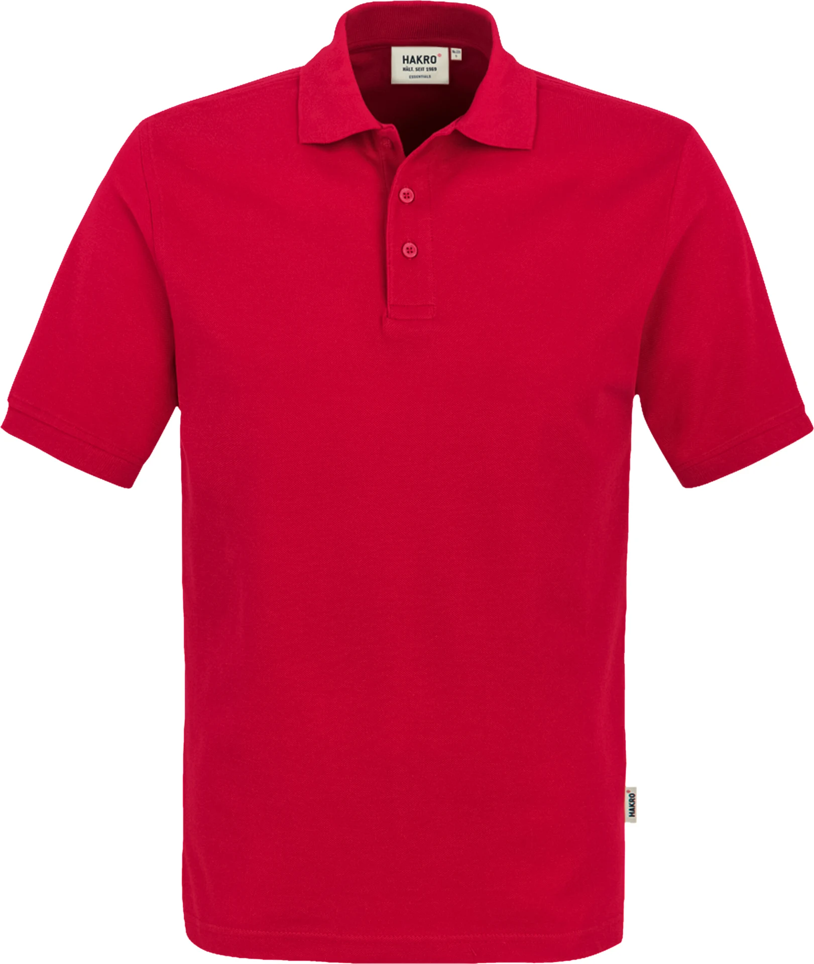 hakro-810-poloshirt-classic-rot-front-1 HAKRO Poloshirt 810 Classic