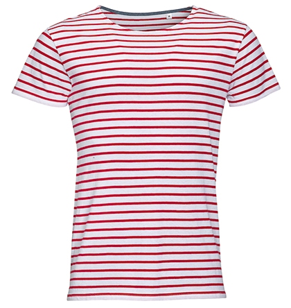 SOL'S Men's Round Neck Striped T-Shirt Miles SOL'S Men's Round Neck Striped T-Shirt Miles