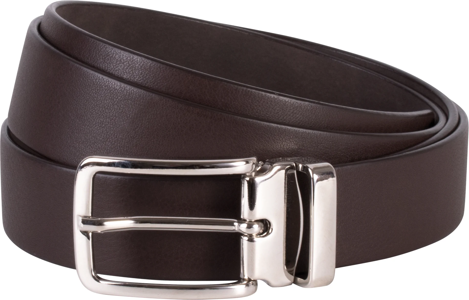kariban-KP807-klassischer-lederguertel-darkbrown-front-3 Kariban Klassischer Ledergürtel
