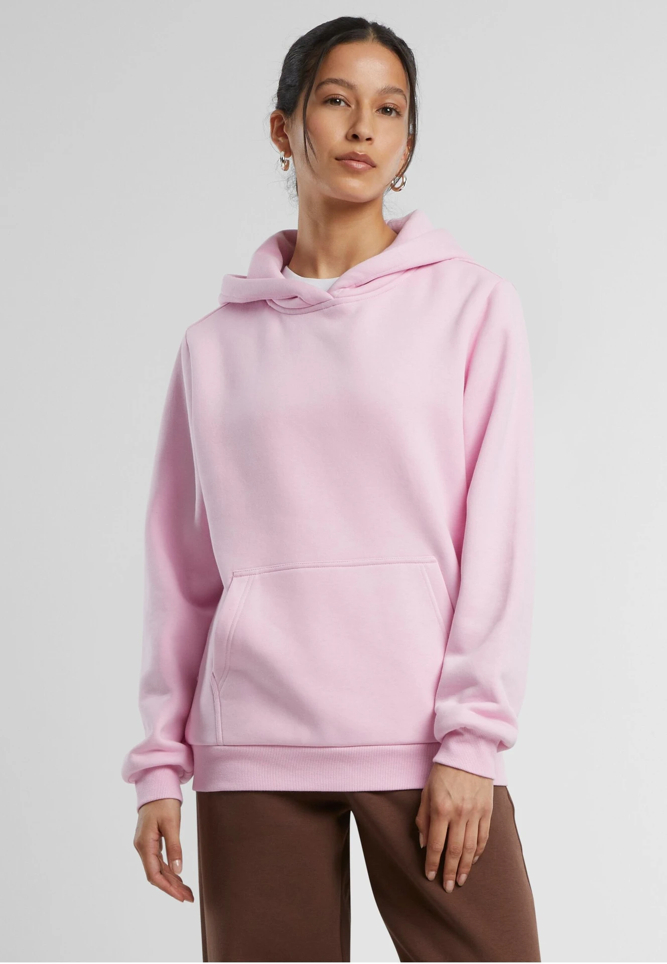 Build Your Brand Ladies Fluffy Hoody