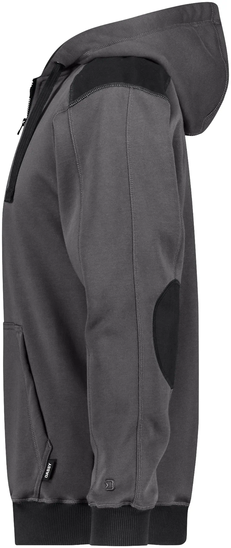 dassy-300569-indy-next-hooded-sweatshirt-anthracite-grey-black-side-2 DASSY Kapuzensweatshirt INDY Next