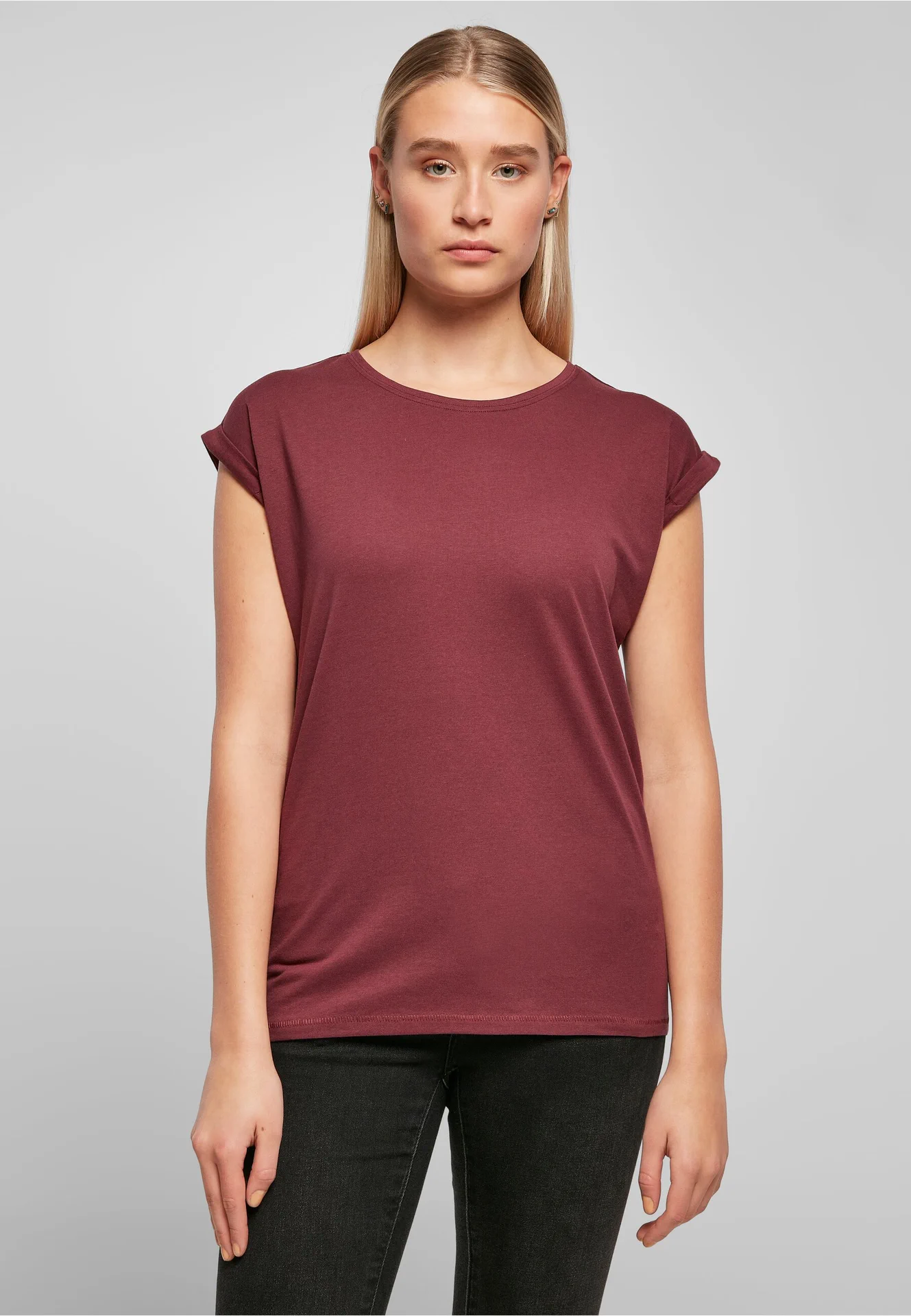 Build Your Brand Ladies Extended Shoulder Tee