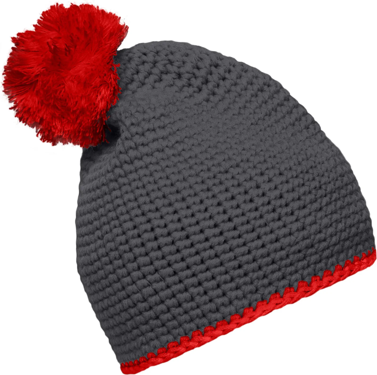 myrtle beach Pompon Hat with Contrast Stripe